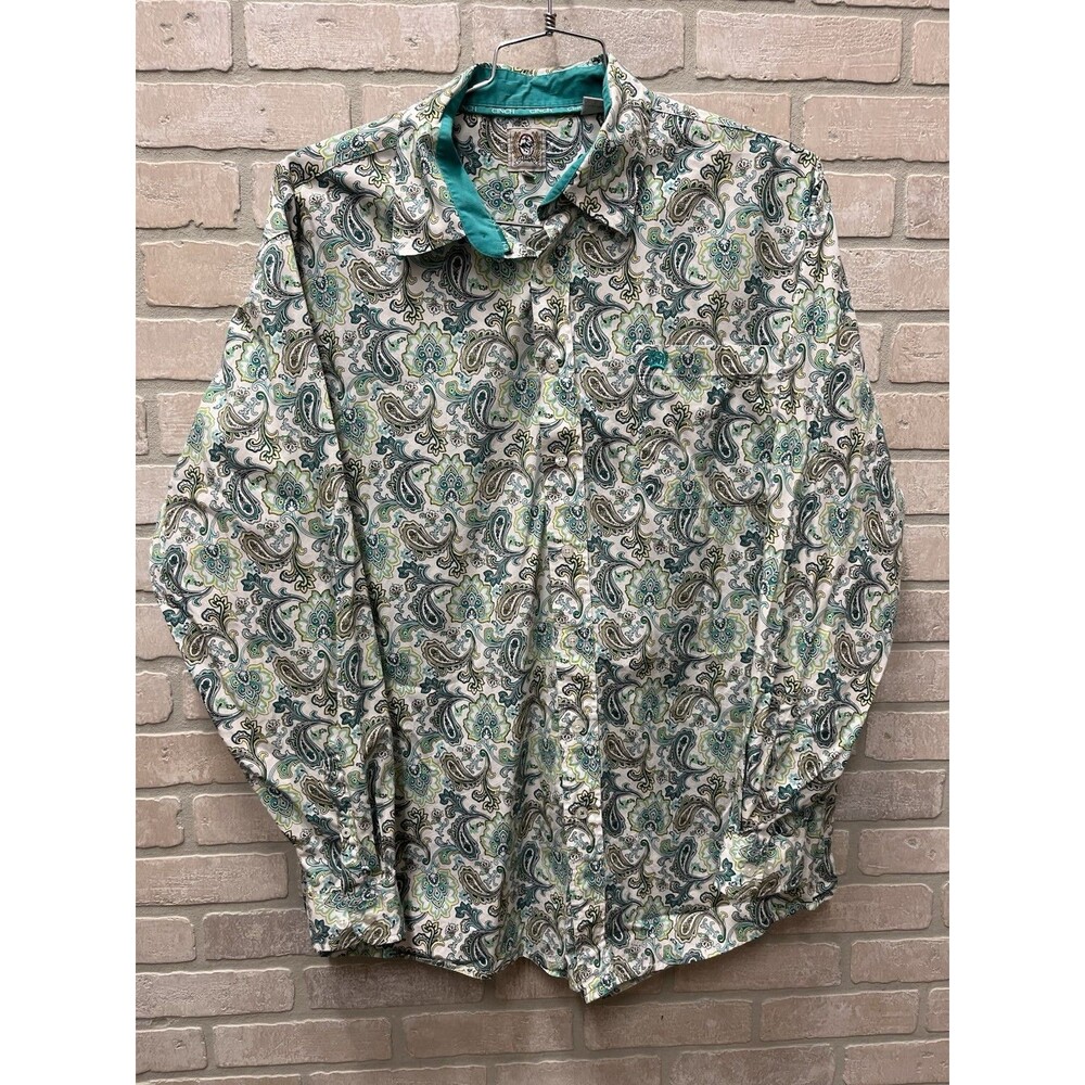 Cinch men’s long sleeve button-down Western shirt Sz XL casual wear cowboy